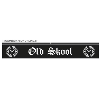 PARASPRUZZO LUNGO PER TRAVERSA POSTERIORE LOGO SCANIA OLD SKOOL NERO O BIANCO