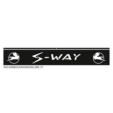 PARASPRUZZO LUNGO TRAVERSA POSTERIORE LOGO IVECO S-WAY NERO O BIANCO