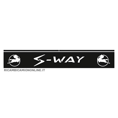 PARASPRUZZO LUNGO TRAVERSA POSTERIORE LOGO IVECO S-WAY NERO O BIANCO