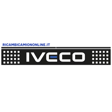 PARASPRUZZO LUNGO TRAVERSA POSTERIORE LOGO NEW IVECO STRALIS TRAKKER EUROSTAR EUROTECH NERO O BIANCO