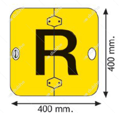 RFX90114 PANNELLO PIEGHEVOLE TARGHETTA TRASPORTO RIFIUTI PERICOLOSI