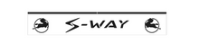 Carica l&#39;immagine nel visualizzatore di Gallery, PARASPRUZZO LUNGO TRAVERSA POSTERIORE LOGO IVECO S-WAY NERO O BIANCO