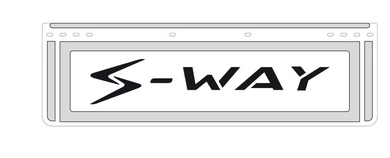 KIT 2 PARASPRUZZI BIANCO SAGOMATO ANTERIORI LOGO IVECO SWAY