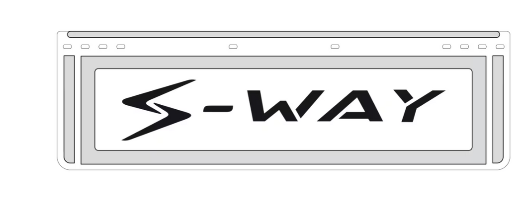KIT 2 PARASPRUZZI BIANCO SAGOMATO ANTERIORI LOGO IVECO SWAY