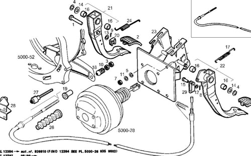 93809501 PUNTALE CAVO FRIZIONE A TIRO IVECO NEW DAILY DA 1990 35.8 35.10 35.12