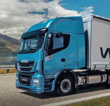 Carica l&#39;immagine nel visualizzatore di Gallery, BARRA IN ACCIAIO INOX PARAURTI CON PORTA TARGA IVECO STRALIS HI WAY