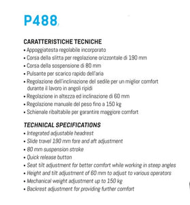 488 SEDILE CONDUCENTE PNEUMATICO IVECO STRALIS TRAKKER EUROCARGO EUROTRAKKER ASTRA HD