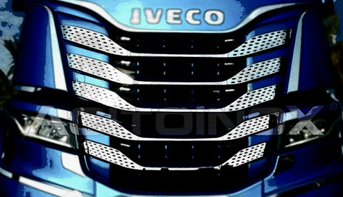 KIT TUNING CALANDRA FRONTALE ANTERIORE ACCIAIO INOX IVECO SWAY