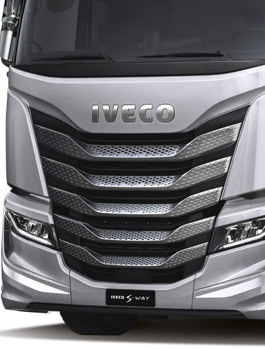 51763 KIT TUNING ORIGINALE IVECO GRIGLIA FRONTALE A 5 LISTELLI ACCIAIO INOX CROMATO IVECO S-WAY