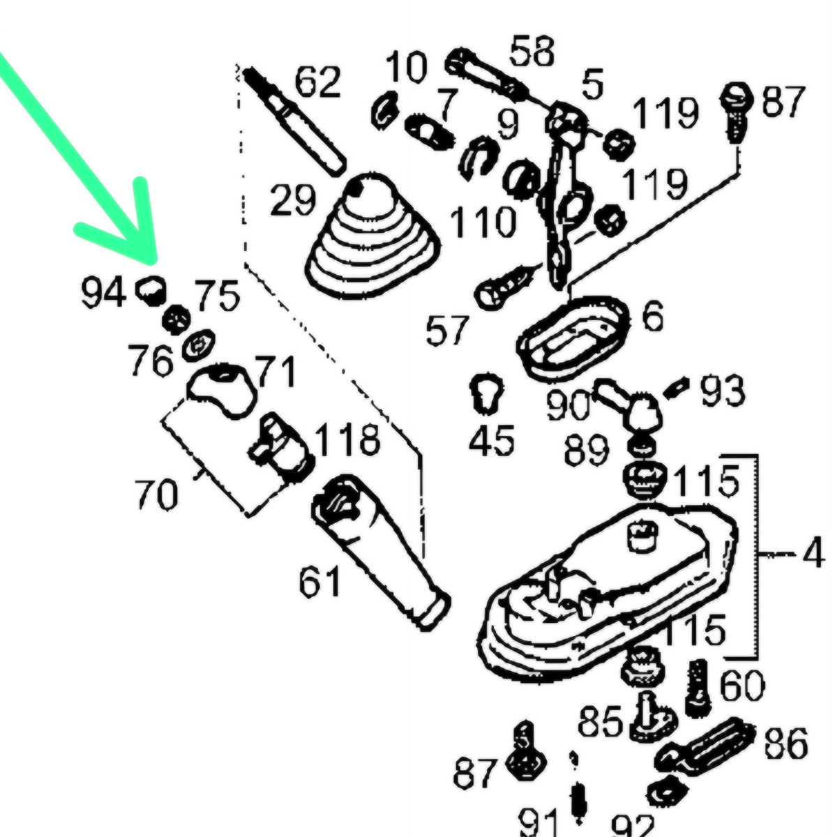1309802 Numero Ricambio OEM Rondella D'appoggio