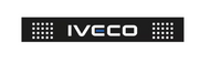 PARASPRUZZO LUNGO TRAVERSA POSTERIORE DAILY CM 185 X 28 NUOVO LOGO IVECO con fori ai lati