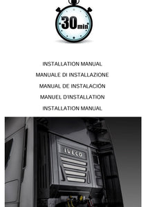 KIT SIGLA IVECO TUNING CON RIVESTIMENTI CROMATI ACCIAIO INOX POSTERIORE CABINA STRALIS AS S WAY