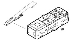 5802962188 INTERRUTTORE ALZAVETRO SINISTRO COMPLETO Di COMANDO SPECCHI ELETTRICI IVECO SWAY