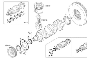 504056152 PARAOLIO ANTERIORE ALBERO MOTORE IVECO DAILY 35C14 35C15 35C17 35C18 FIAT DUCATO DAL 2006