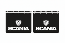 Carica l'immagine nel visualizzatore di Gallery, 105 KIT 2 PARASPRUZZI POSTERIORI LOGO SCANIA GRIFONE SERIE 94 114 124 144 164  NEXT GEN P T S G 40X62 CM