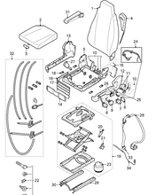 Carica l'immagine nel visualizzatore di Gallery, KIT VALVOLA TUBI RIPARAZIONE REGOLAZIONE SCHIENALE SEDILE GUIDA  DAF CF LF MERCEDES-BENZ ACTROS AXOR ATEGO 1455600