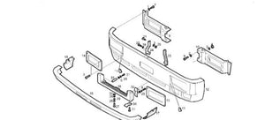 406.01948 PARAURTI ANTERIORE IVECO TURBOSTAR 190-36 190-42 190-48