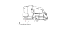 Carica l&#39;immagine nel visualizzatore di Gallery, 40102 OSSATURA SUPPORTO PEDANA PARAURTI POSTERIORE IVECO DAILY DAL 2014