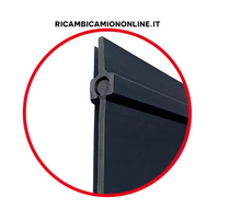 Carica l&#39;immagine nel visualizzatore di Gallery, PARASPRUZZO LUNGO TRAVERSA POSTERIORE LOGO SCANIA NERO O BIANCO
