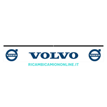 Carica l&#39;immagine nel visualizzatore di Gallery, PARASPRUZZO LUNGO PER TRAVERSA POSTERIORE LOGO VOLVO NERO O BIANCO