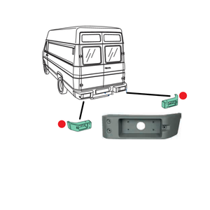 ANGOLO PARAURTI PLASTICA POSTERIORE DESTRO / SINISTRO IVECO NEW DAILY 90 35.8 35.10 35.12
