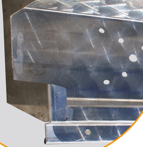 BARRA PARAINCASTRO POSTERIORE TUNING ACCIAIO INOX FIORETTATO UNIVERSALE LUNGHEZZA 230 CM