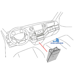 D12/438 SPORTELLO VANO PORTAOGGETTI / DOCUMENTI CRUSCOTTO CENTRALE IVECO DAILY da 2006 35S 35C 60C 65C