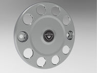 SET 2 COPERTURE ANELLO TUNING PROTEZIONE RUOTA ACCIAIO INOX 22,5