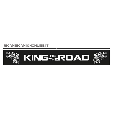 PARASPRUZZO LUNGO TRAVERSA POSTERIORE SCANIA LOGO KING OF THE ROAD NERO O BIANCO