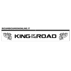 PARASPRUZZO LUNGO TRAVERSA POSTERIORE SCANIA LOGO KING OF THE ROAD NERO O BIANCO