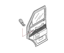 Carica l&#39;immagine nel visualizzatore di Gallery, 93936405 MANOVELLA MANIGLIA ALZACRISTALLO DESTRA = SINISTRA IVECO NEW DAILY DA 1990 A 1999 35.8 35.10 35.12