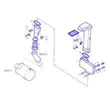 Carica l&#39;immagine nel visualizzatore di Gallery, 42040707 SOFFIETTO SNORKEL CUFFIA IVECO 190 TURBOTECH TURBOSTAR 330