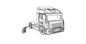 RIPARO RUOTA PARAFANGO DESTRO IVECO STRALIS AS/ AD-AT / 2013 HI ROAD / 2013 HI WAY - TRAKKER 504090861
