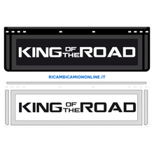 Carica l&#39;immagine nel visualizzatore di Gallery, KIT 2 PARASPRUZZI ANTERIORI SCANIA LOGO KING OF THE ROAD NERO O BIANCO