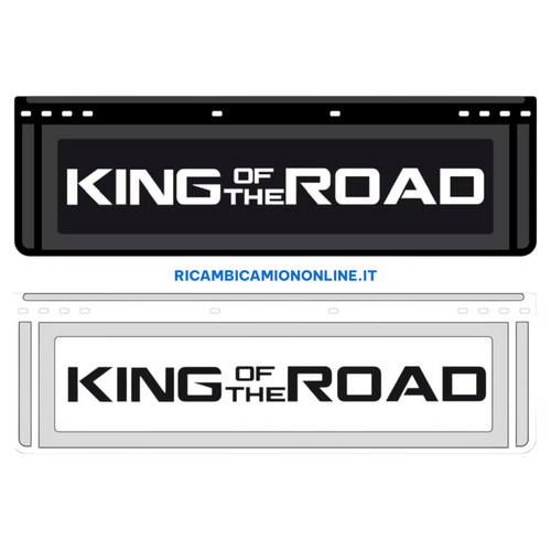 KIT 2 PARASPRUZZI ANTERIORI SCANIA LOGO KING OF THE ROAD NERO O BIANCO