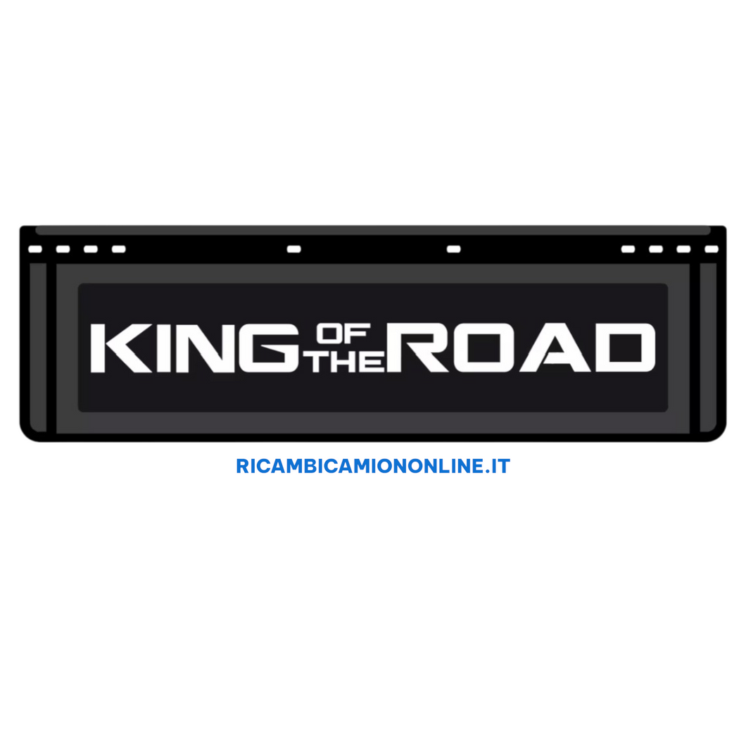 KIT 2 PARASPRUZZI ANTERIORI SCANIA LOGO KING OF THE ROAD NERO O BIANCO
