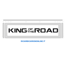 Carica l&#39;immagine nel visualizzatore di Gallery, KIT 2 PARASPRUZZI ANTERIORI SCANIA LOGO KING OF THE ROAD NERO O BIANCO