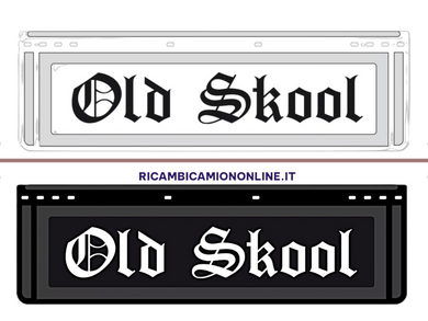 KIT 2 PARASPRUZZI ANTERIORI SCANIA LOGO OLD SKOOL NERO O BIANCO