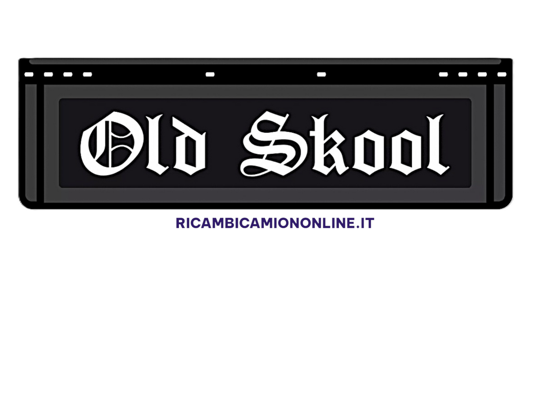 KIT 2 PARASPRUZZI ANTERIORI SCANIA LOGO OLD SKOOL NERO O BIANCO