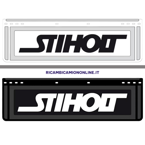 KIT 2 PARASPRUZZI ANTERIORI LOGO SCANIA STIHOLT NERO O BIANCO
