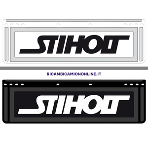 KIT 2 PARASPRUZZI ANTERIORI LOGO SCANIA STIHOLT NERO O BIANCO