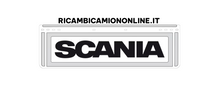 Carica l&#39;immagine nel visualizzatore di Gallery, KIT 2 PARASPRUZZI BIANCHI SAGOMATI ANTERIORI CON LOGO NERO SCANIA
