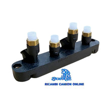 Carica l&#39;immagine nel visualizzatore di Gallery, 41211134 PIASTRA RACCORDI IVECO STRALIS TARKKER PER TUBAZIONE MANETTINO FRENO A MANO