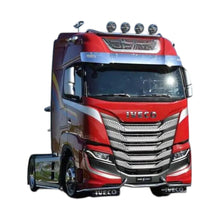Carica l'immagine nel visualizzatore di Gallery, 49940 BARRA FARI TETTO CABINA  LIGHTBAR TUNING IN ACCIAIO INOX CROMATO IVECO S-WAY AS