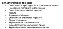 Carica l&#39;immagine nel visualizzatore di Gallery, 400MN SEDILE CONDUCENTE PNEUMATICO SUPPORTO LOMBARE CON E BRACCIOLO MAN F2000 M2000 TGA TGL TGM TGX F90 DA 1990 IN PRODUZ.