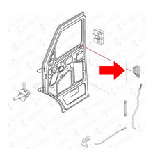 Carica l'immagine nel visualizzatore di Gallery, 93926232 POMELLO SERRATURA PORTA SINISTRO = DESTRO IVECO NEW DAILY 35.8 35.10 35.12 DAL 1989 AL 1999