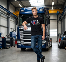 Carica l'immagine nel visualizzatore di Gallery, T-SHIRT MAGLIETTA CON LOGO SCANIA GRIFONE 100%COTONE A GIROCOLLO