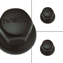 Carica l'immagine nel visualizzatore di Gallery, 50962 COPRI DADI BULLONI TUNING 32" IN ACCIAIO INOX NERO IVECO STRALIS HI-WAY S-WAY X-WAY T-WAY  EUROSTAR 520 TURBOSTAR 190