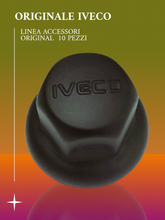 Carica l'immagine nel visualizzatore di Gallery, 50962 COPRI DADI BULLONI TUNING 32" IN ACCIAIO INOX NERO IVECO STRALIS HI-WAY S-WAY X-WAY T-WAY  EUROSTAR 520 TURBOSTAR 190