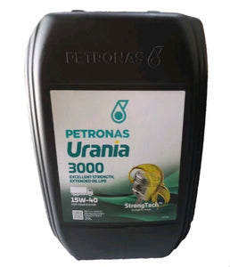 OLIO MOTORE PETRONAS URANIA 3000 15W40 20LT VEICOLI INDUSTRIALI AGRICOLI ACEA E-7 API CI-4 SPECIFICO IVECO STRALIS TRAKKER EUROCARGO TECTOR [ LD7 ]